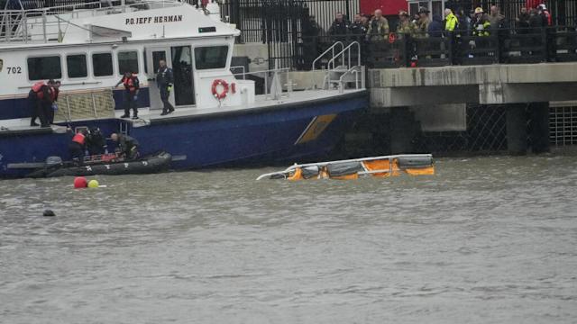 Accidente aéreo: helicóptero se estrella en el río Hudson Accidente aéreo: helicóptero se estrella en el río Hudson