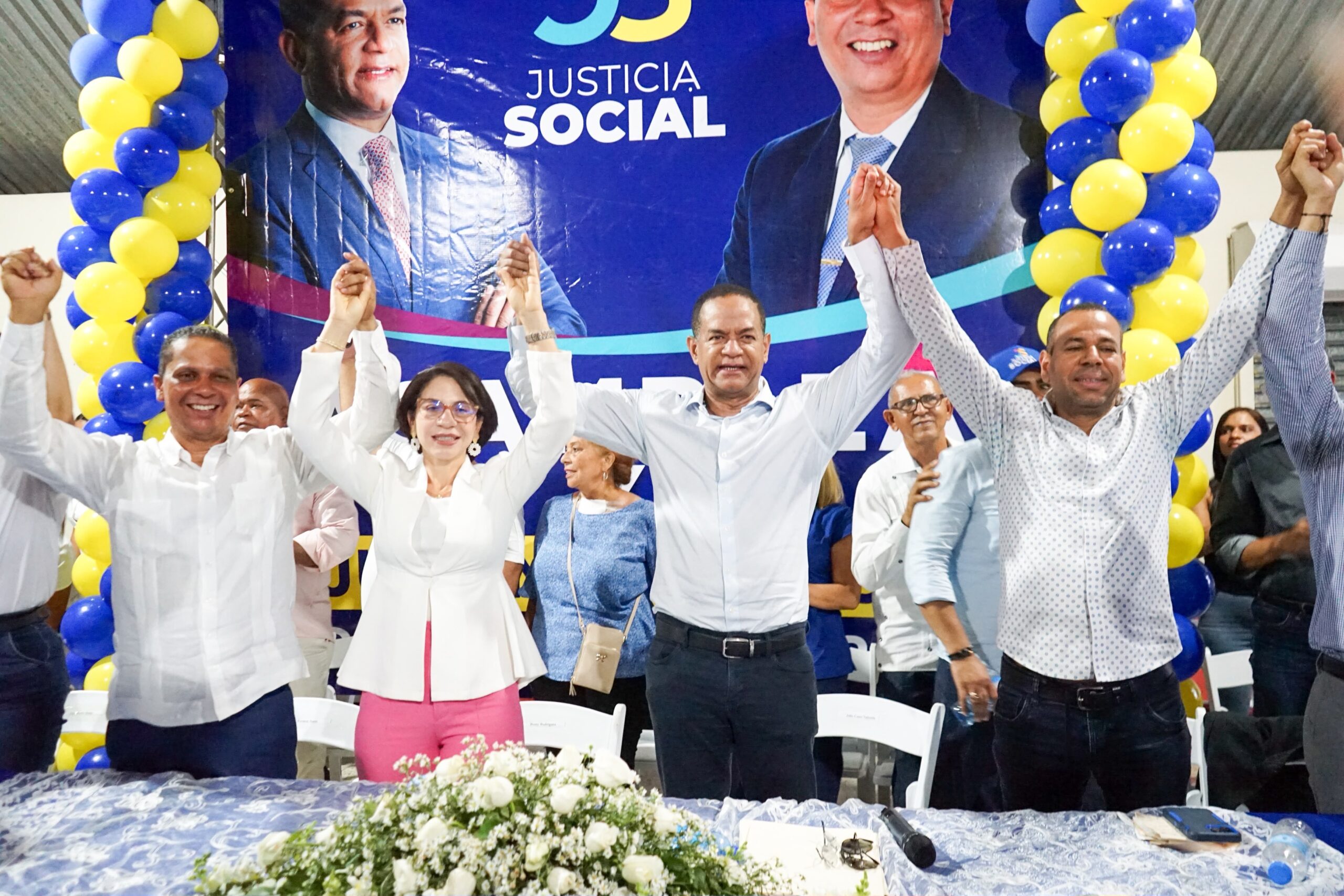 «Aquí no enfrentamos a nadie, pero a la competencia se va a ganar»; Justicia Social juramenta nuevos miembros en Hato del Yaque